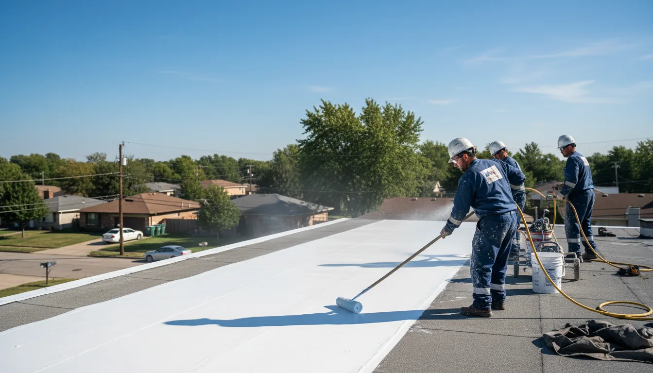 Commercial roof coating in New Mexico near me